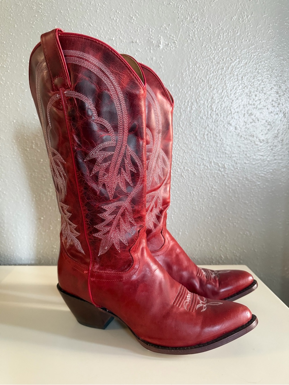 Miranda Lambert Idyllwind Icon Embroidered Western Tall Boot- Round Toe Deep Red